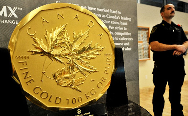 Giant Canadian Gold Coin