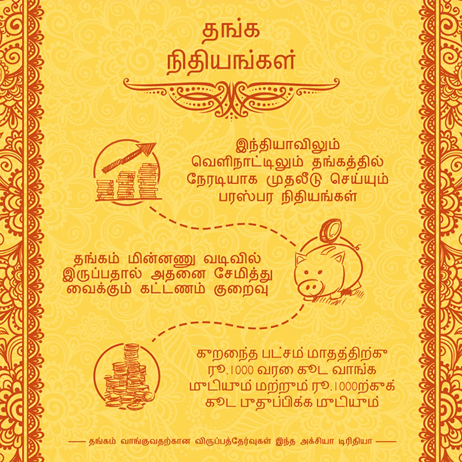 Gold funds are mutual funds that invest directly in gold in India and abroad. This Akshaya Tritiya, make an auspicious start with gold funds investment.