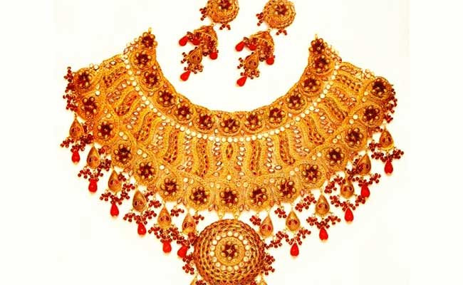 Gold Jadau Necklace Jewellery Gold Jadau Necklace Jewellery